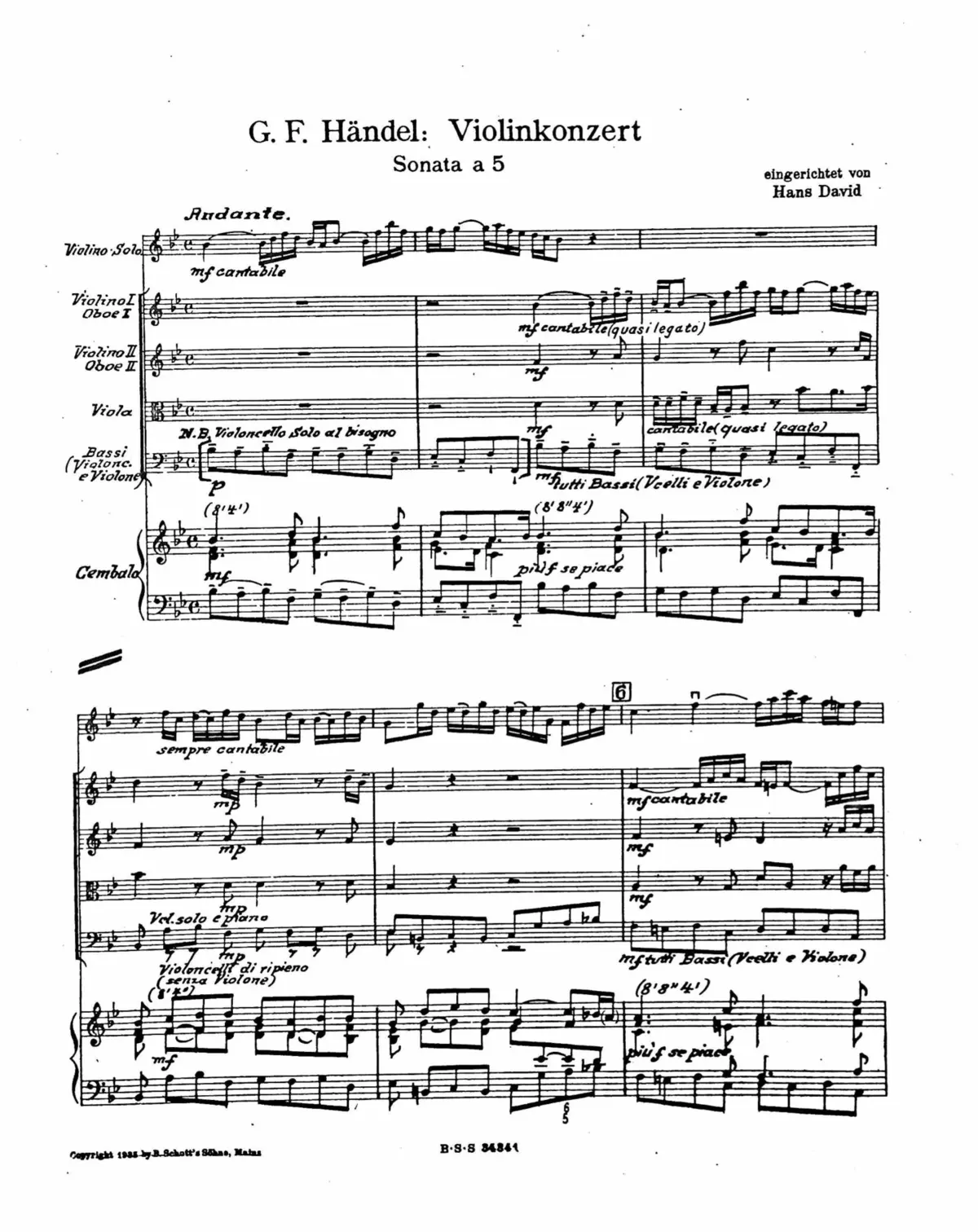 Concerto in B-flat major - Page 1
