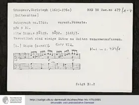 13 Klavierstücke, GWV 703, 704, 705, 852