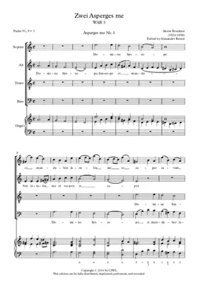 2 Asperges me WAB 3