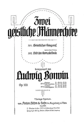 2 Geistliche Männerchöre
