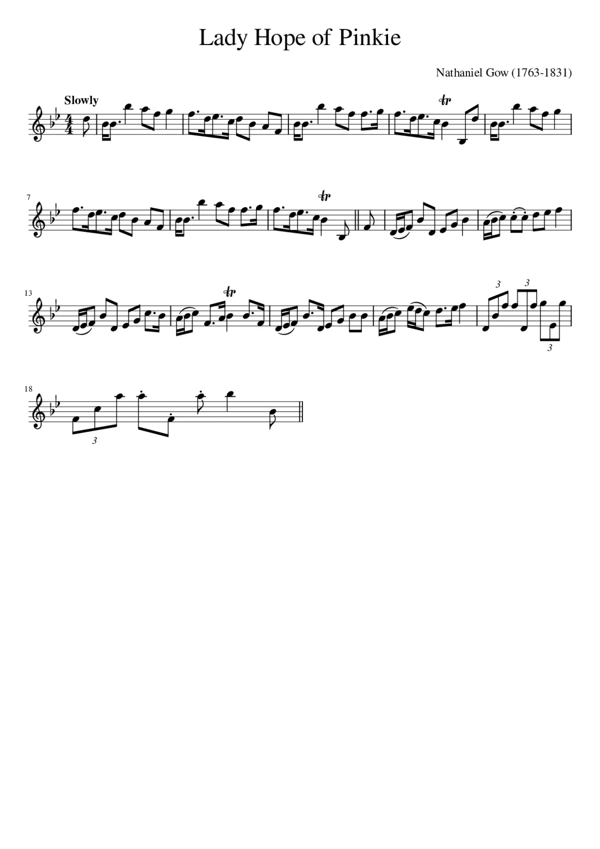 Lady Hope of Pinkie - Page 1