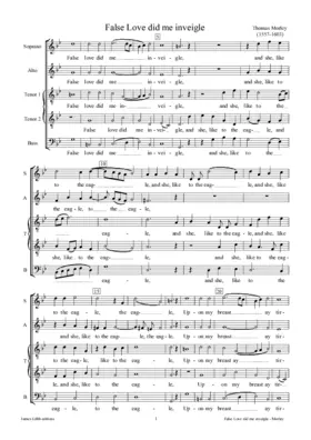 False love did me inveigle