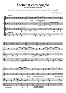 Facta est cum Angelo