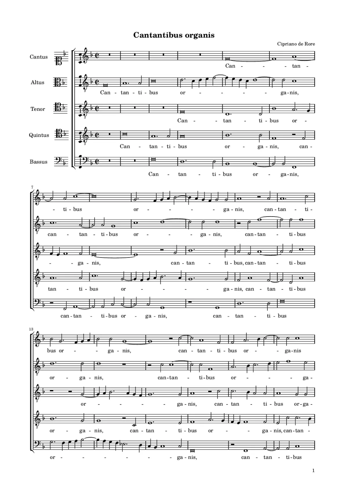 Cantantibus organis Cecilia virgo - Page 1