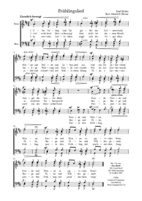 Frühlingslied: Über Gebirg und Tal