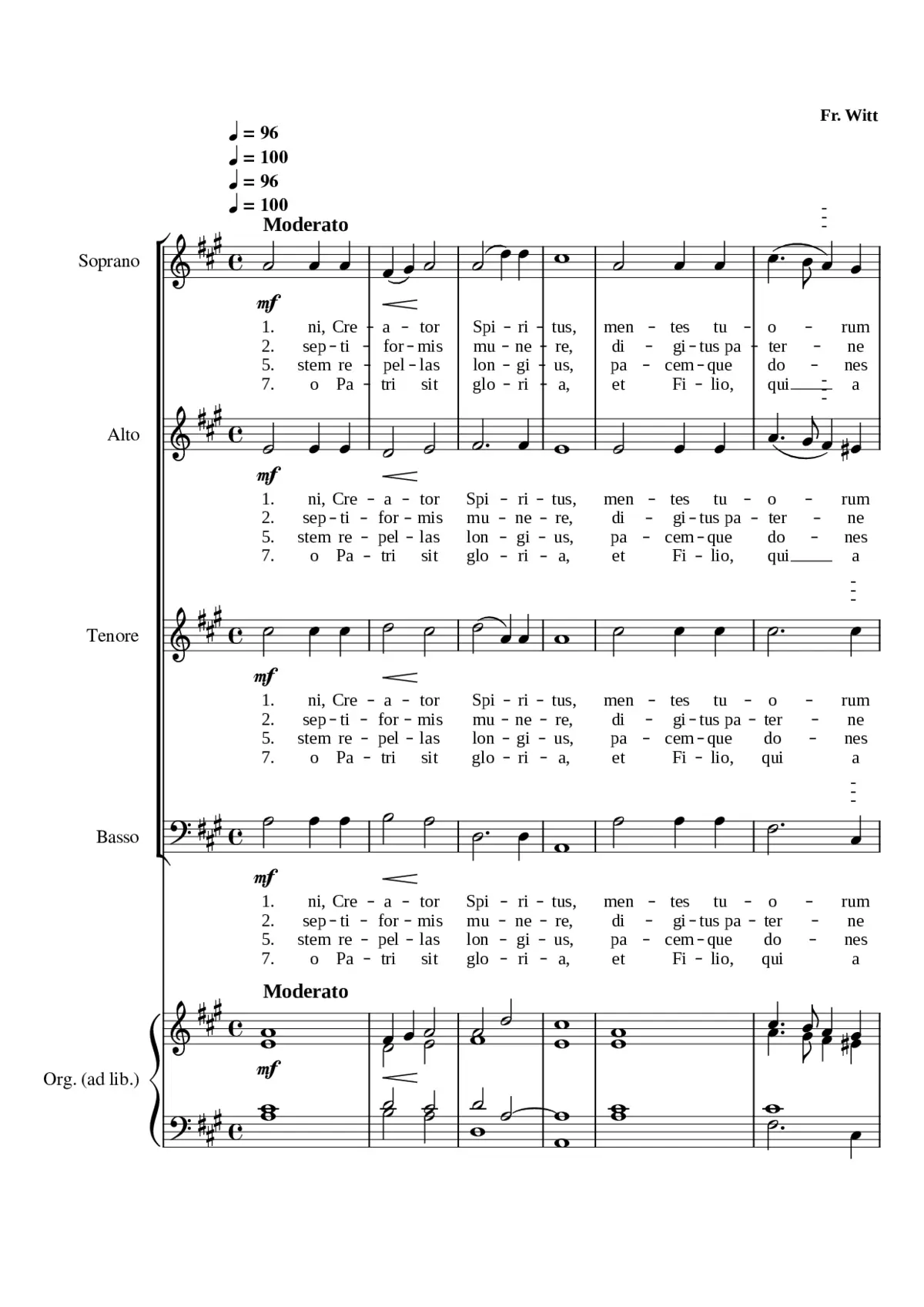 Veni Creator (A) - Page 1