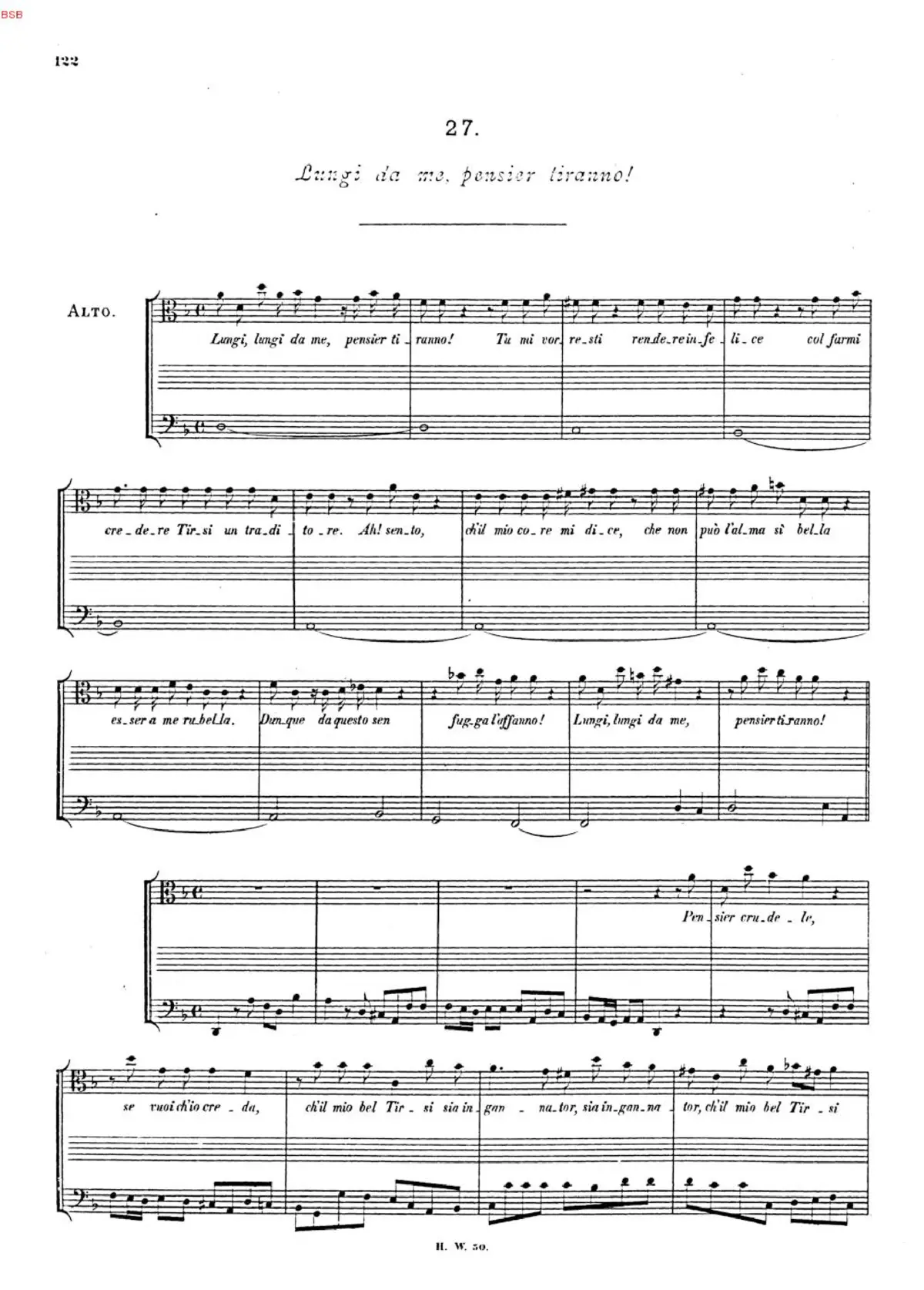 Lungi da me, pensier tiranno - Page 1