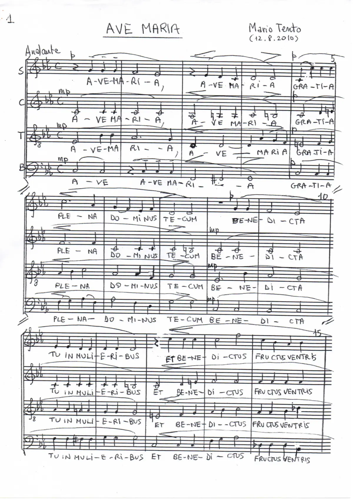 Ave Maria - Page 1