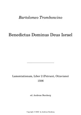 Benedictus Dominus Deus Israel