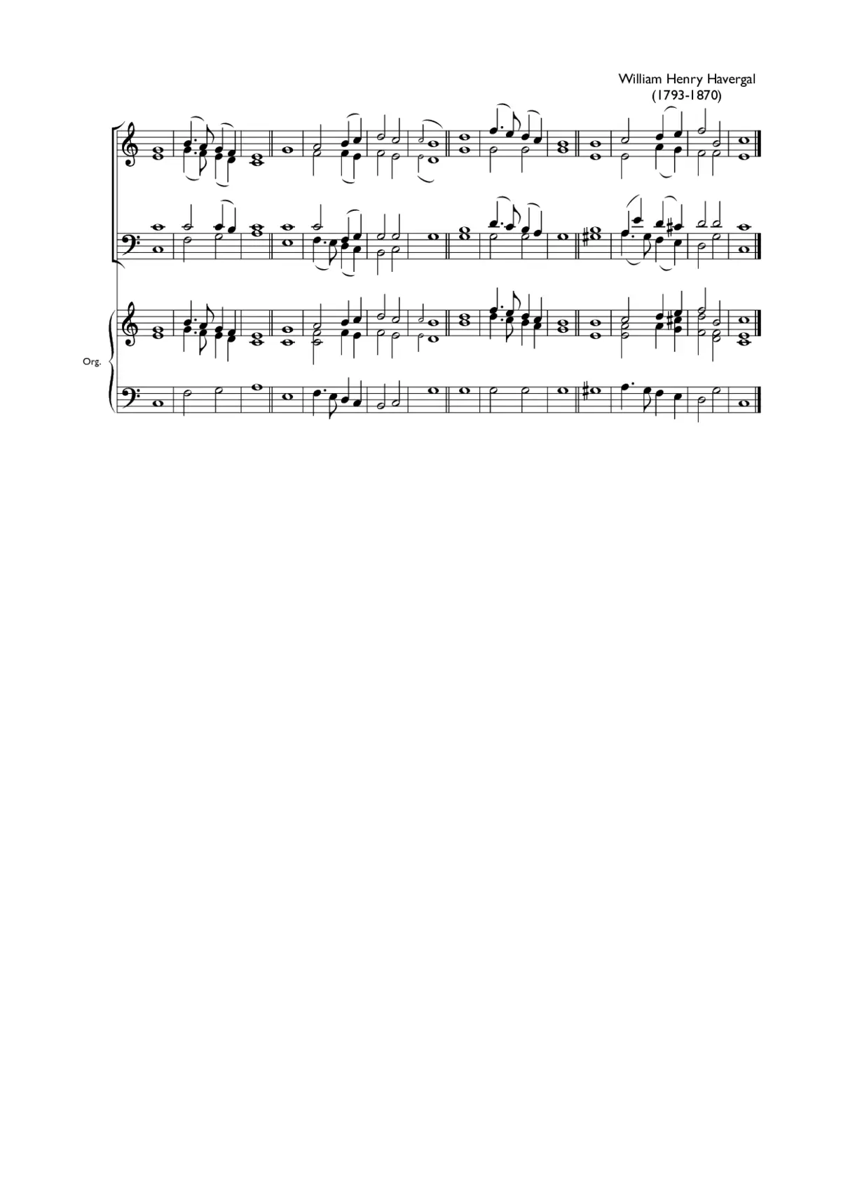 Double chant in C major III - Page 1