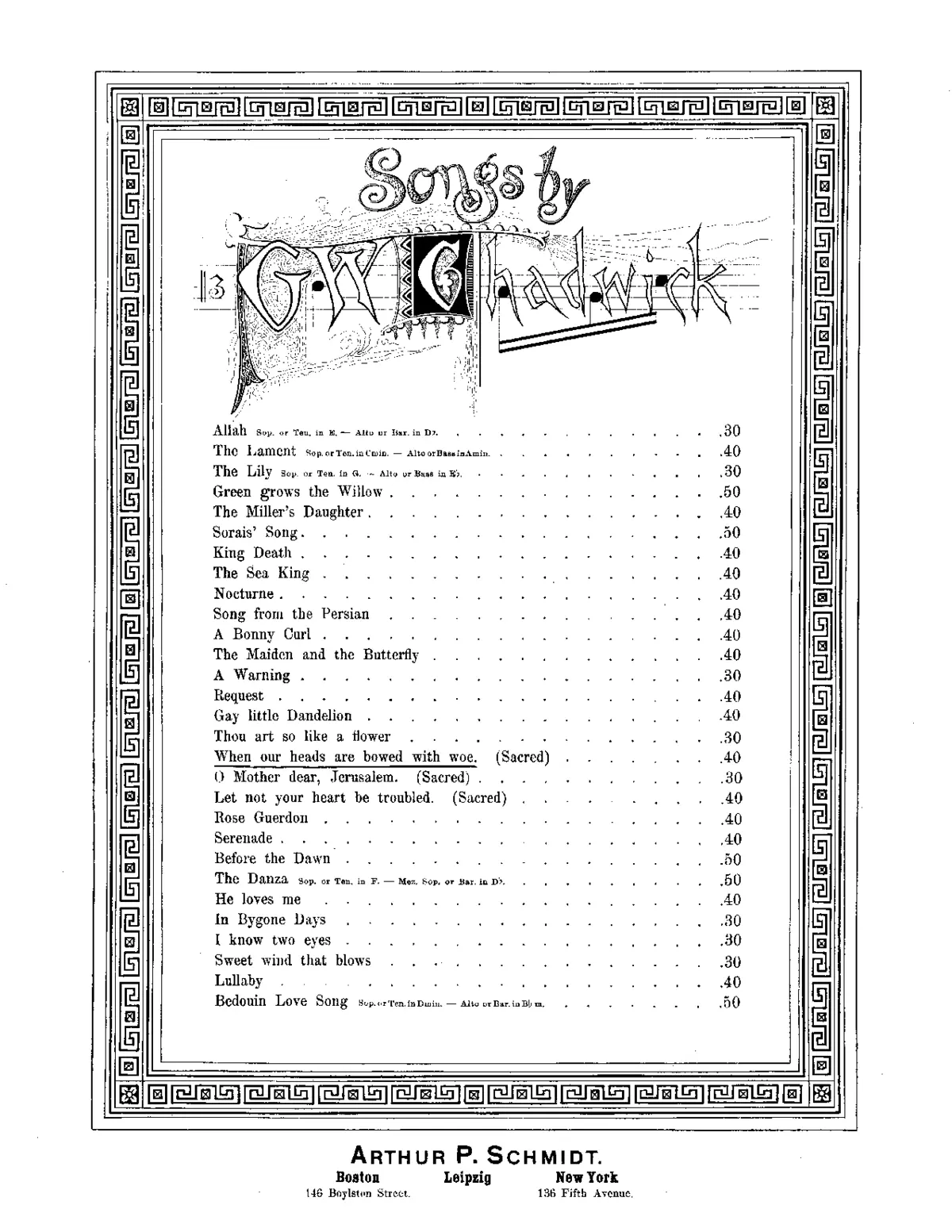 3 Sacred Songs - Page 1