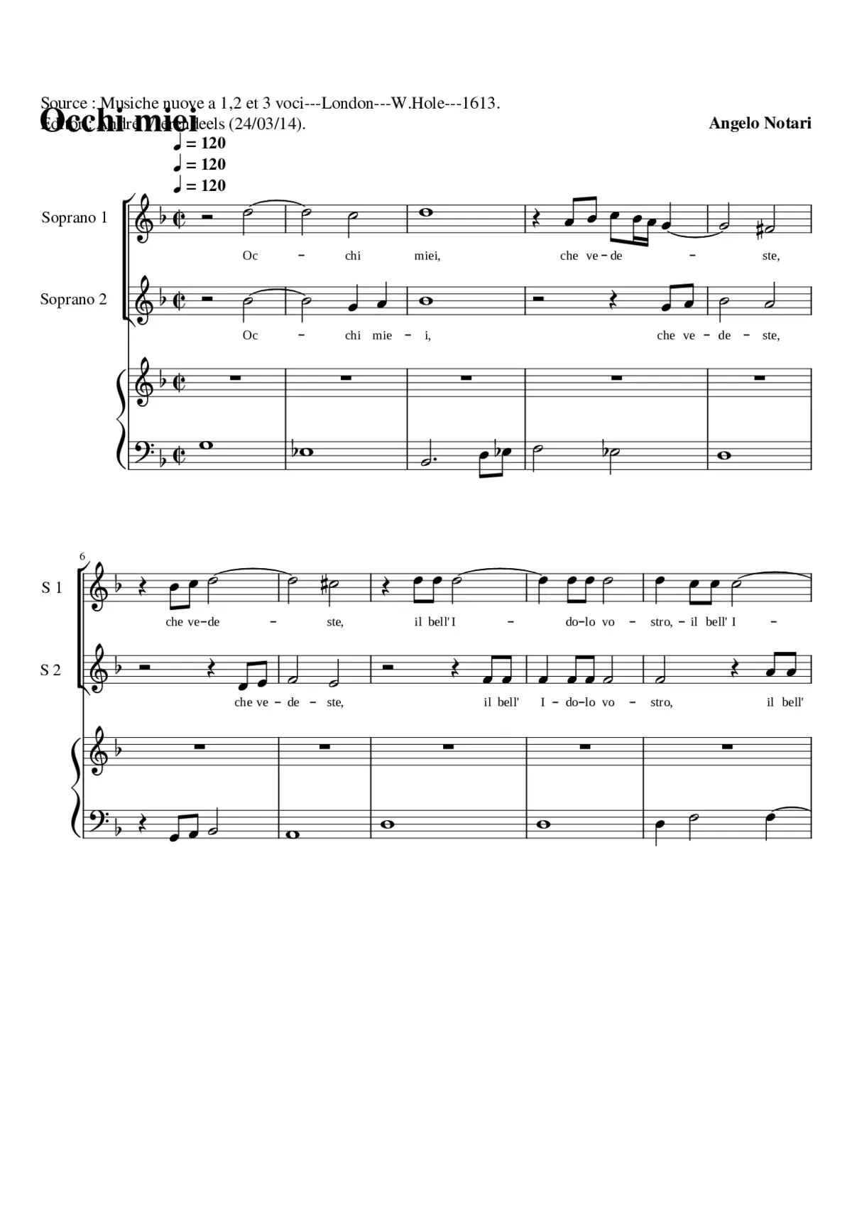 Occhi miei - Page 1