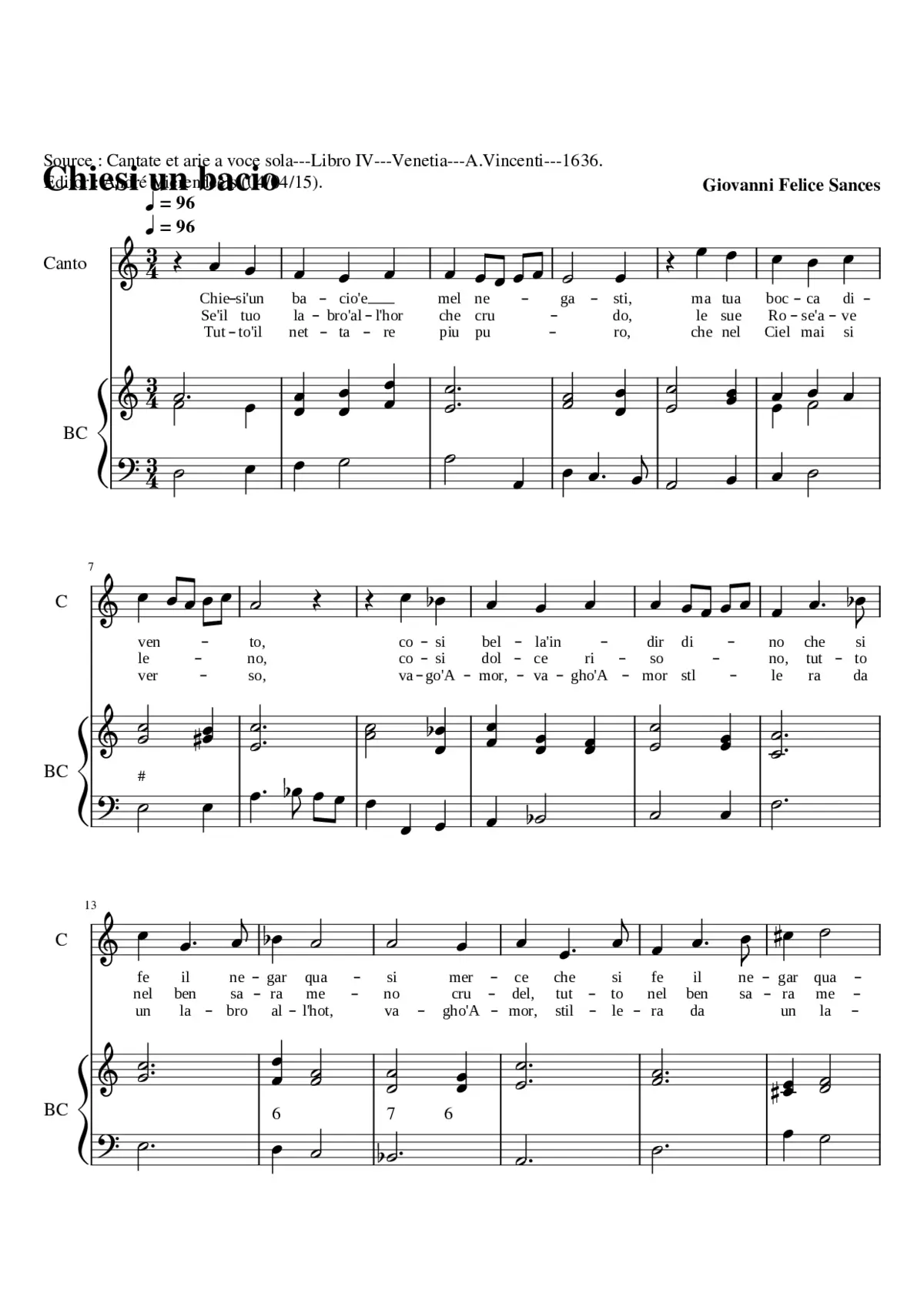 Chiesi un bacio - Page 1