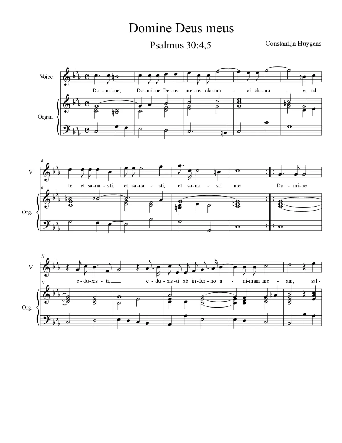 Domine Deus meus - Page 1