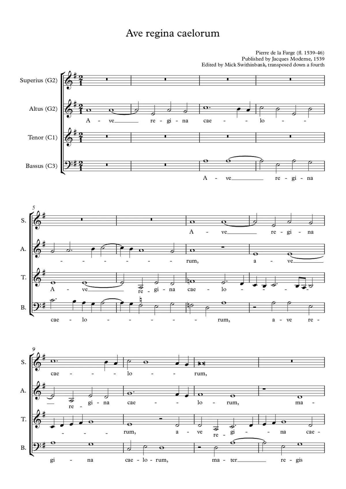 Ave regina caelorum - Page 1
