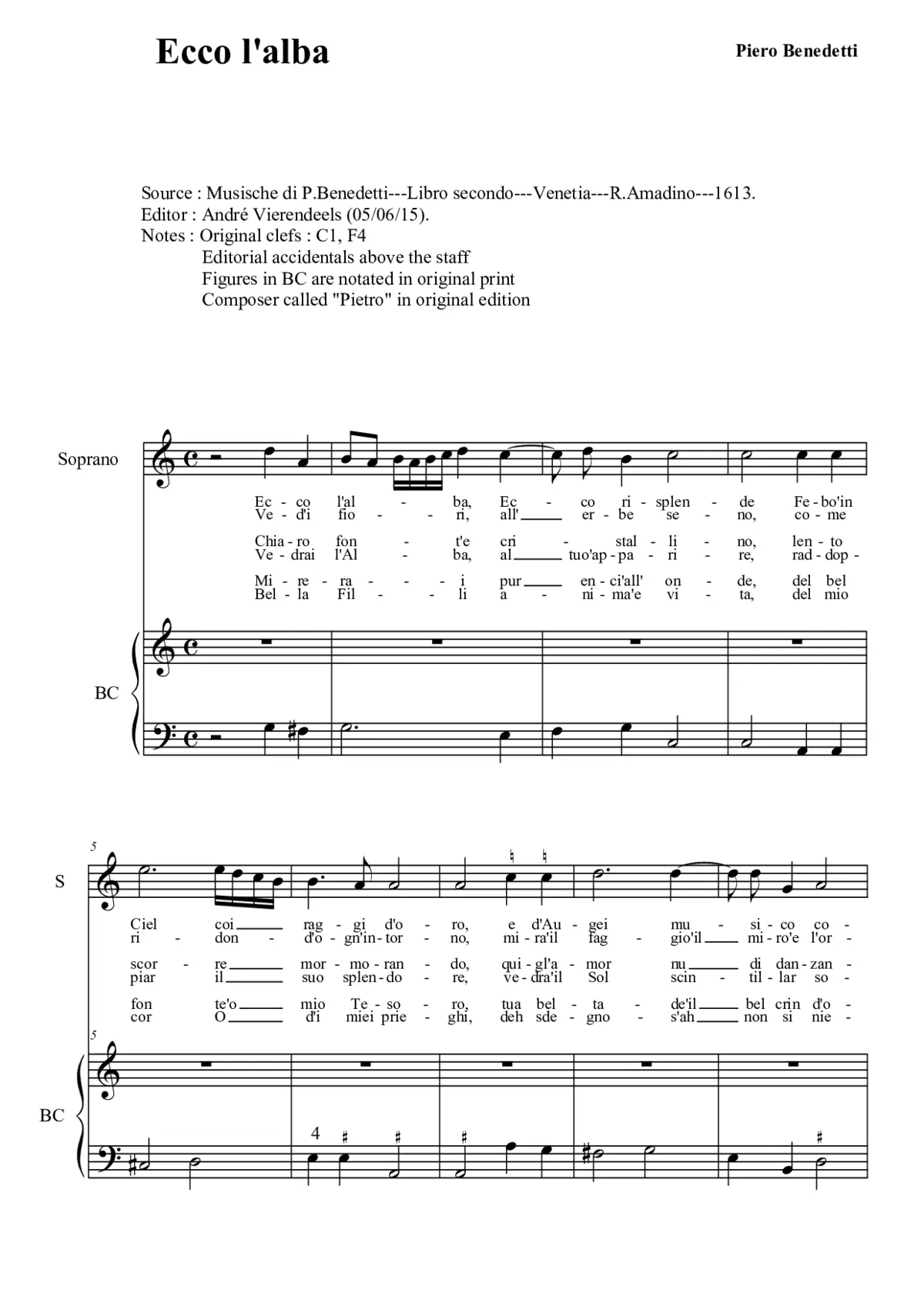 Ecco l'alba - Page 1