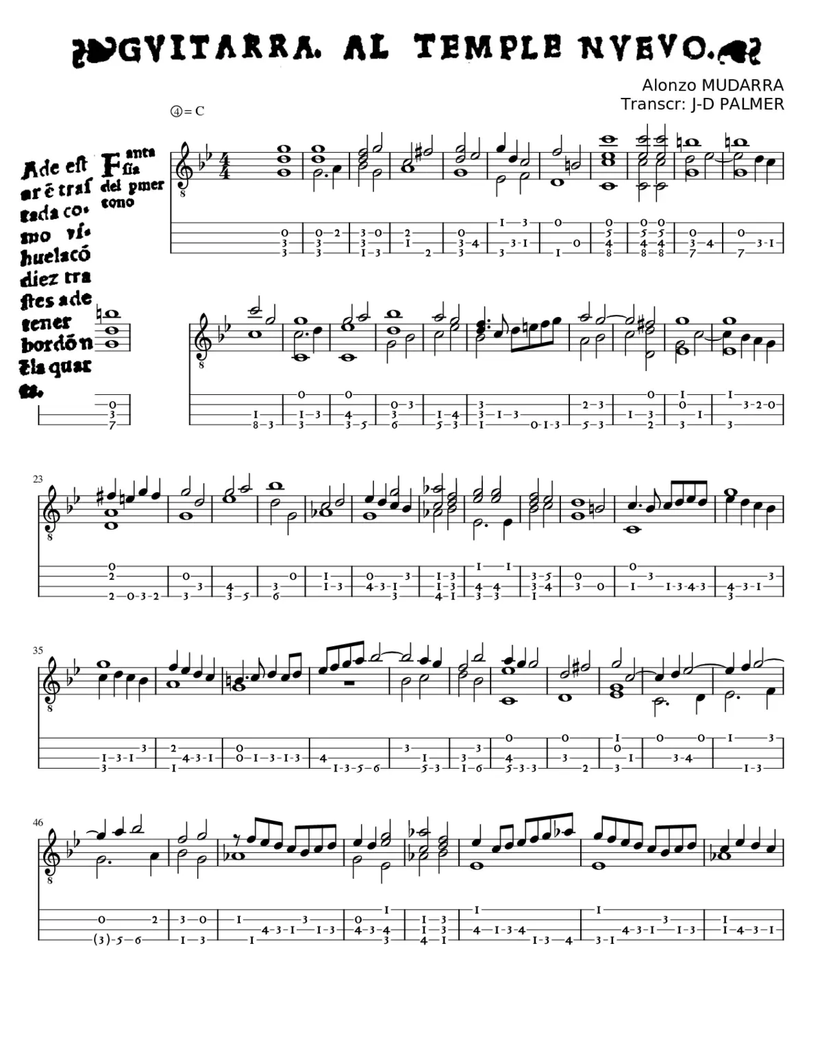 Mudarra guitarra al temple nuovo tab - Page 1