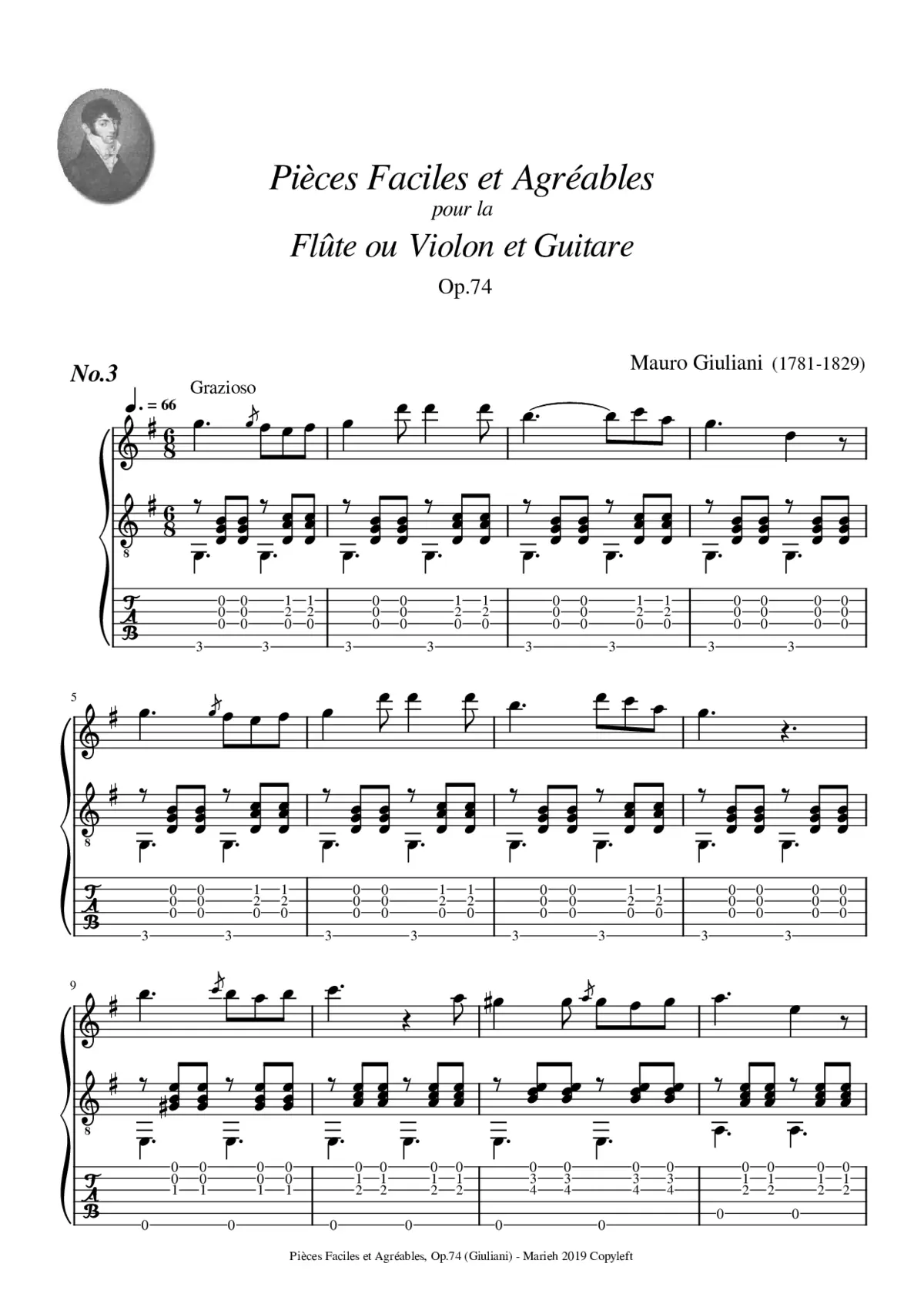 16 Pièces faciles et agréables Op.74 - Page 1