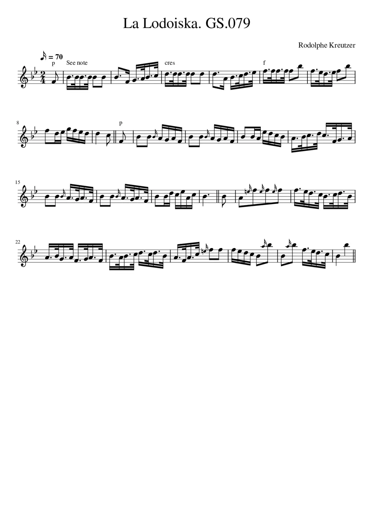 La Lodoiska. GS.079 - Page 1