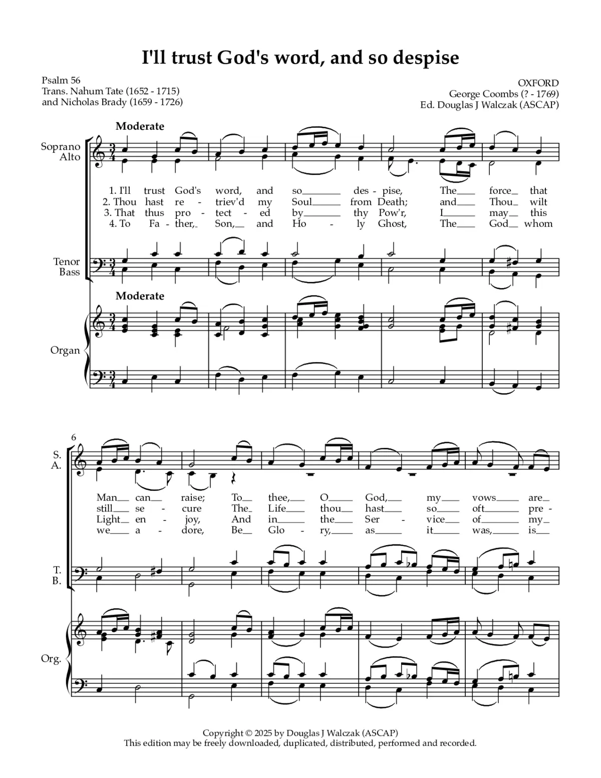 I'll trust God's word, and so despise - Page 1