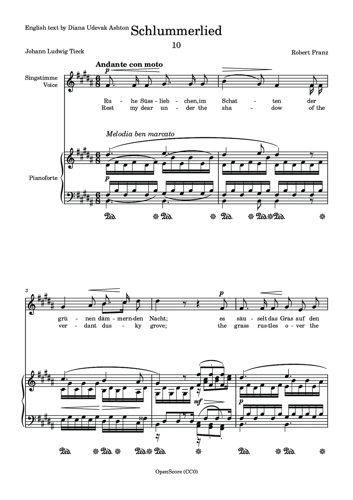 Schlummerlied - Page 1
