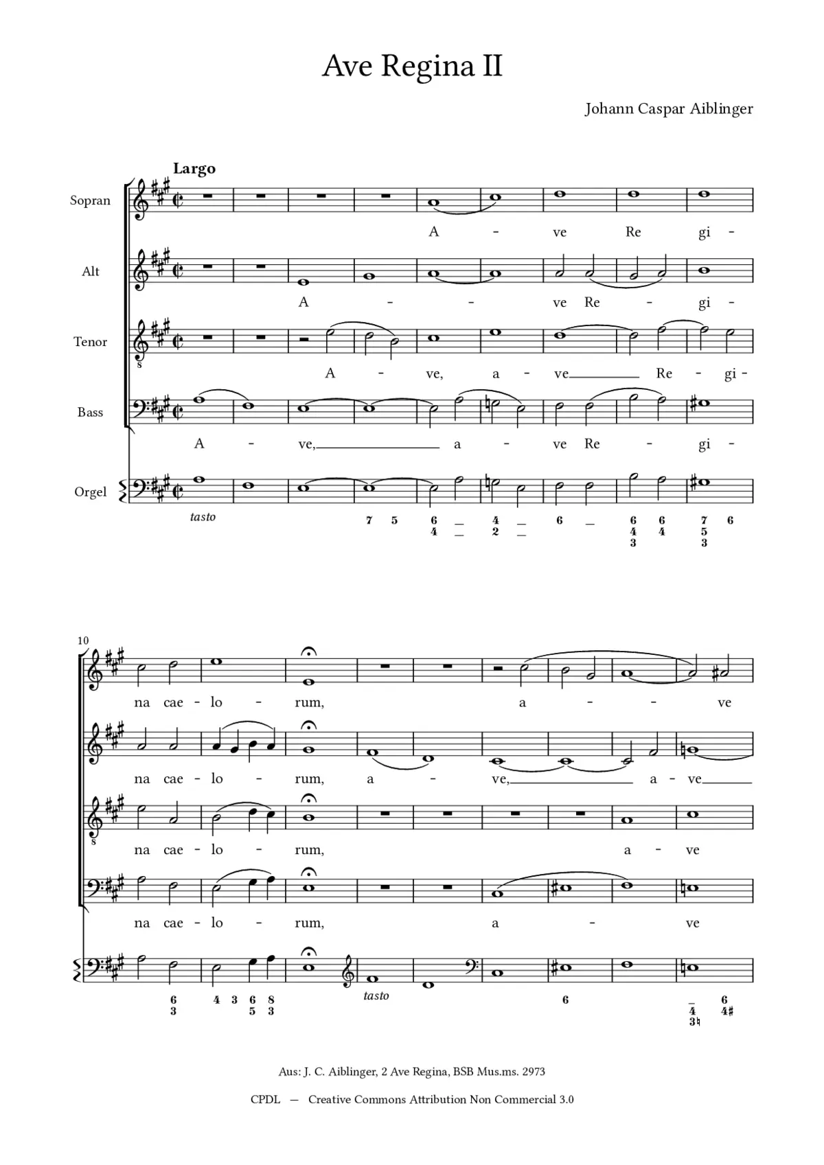 Ave Regina II - Page 1