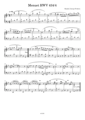Menuet HWV 4344