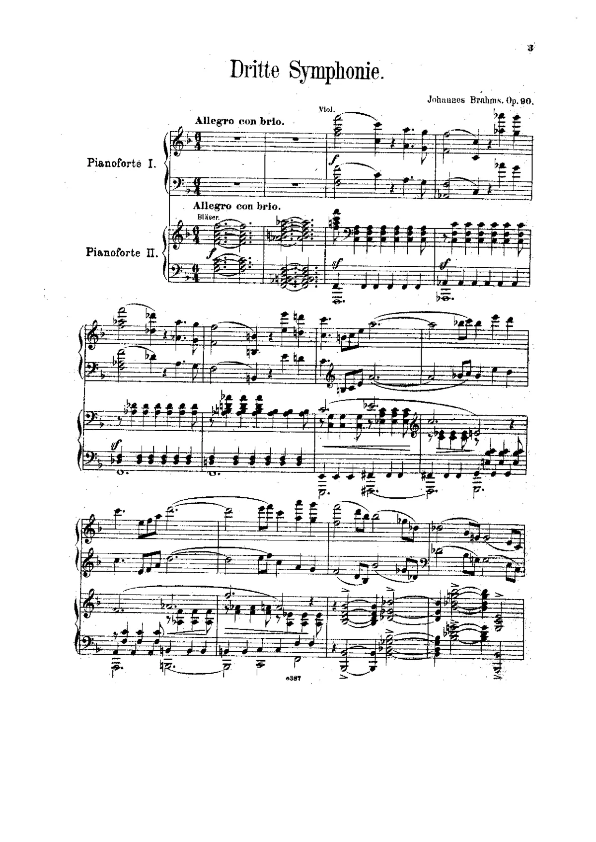 Symphony No.3 - Page 1