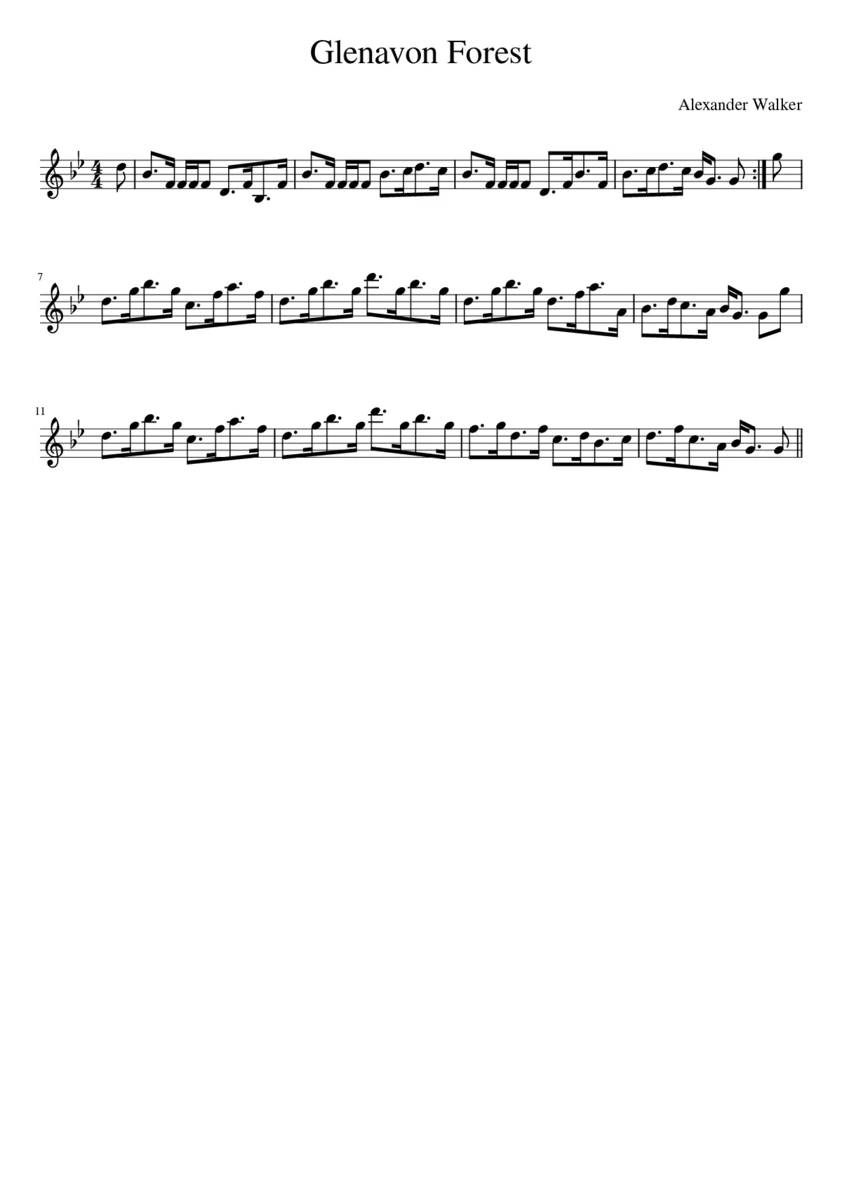 Glenavon Forest - Page 1