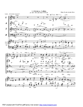 A Christmas Lullaby (Sleep, baby, sleep)