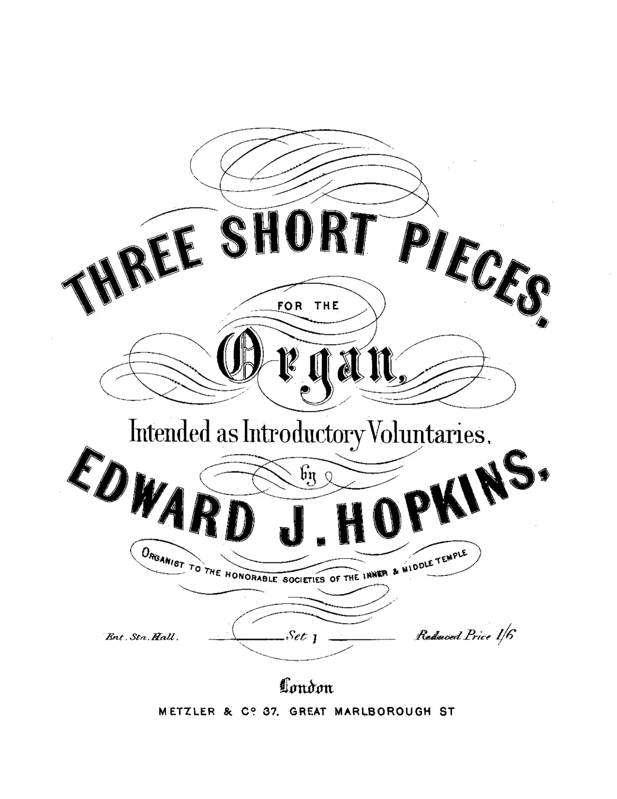 3 Short Pieces for the Organ - Page 1
