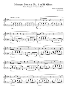 Moments Musicaux Op.16