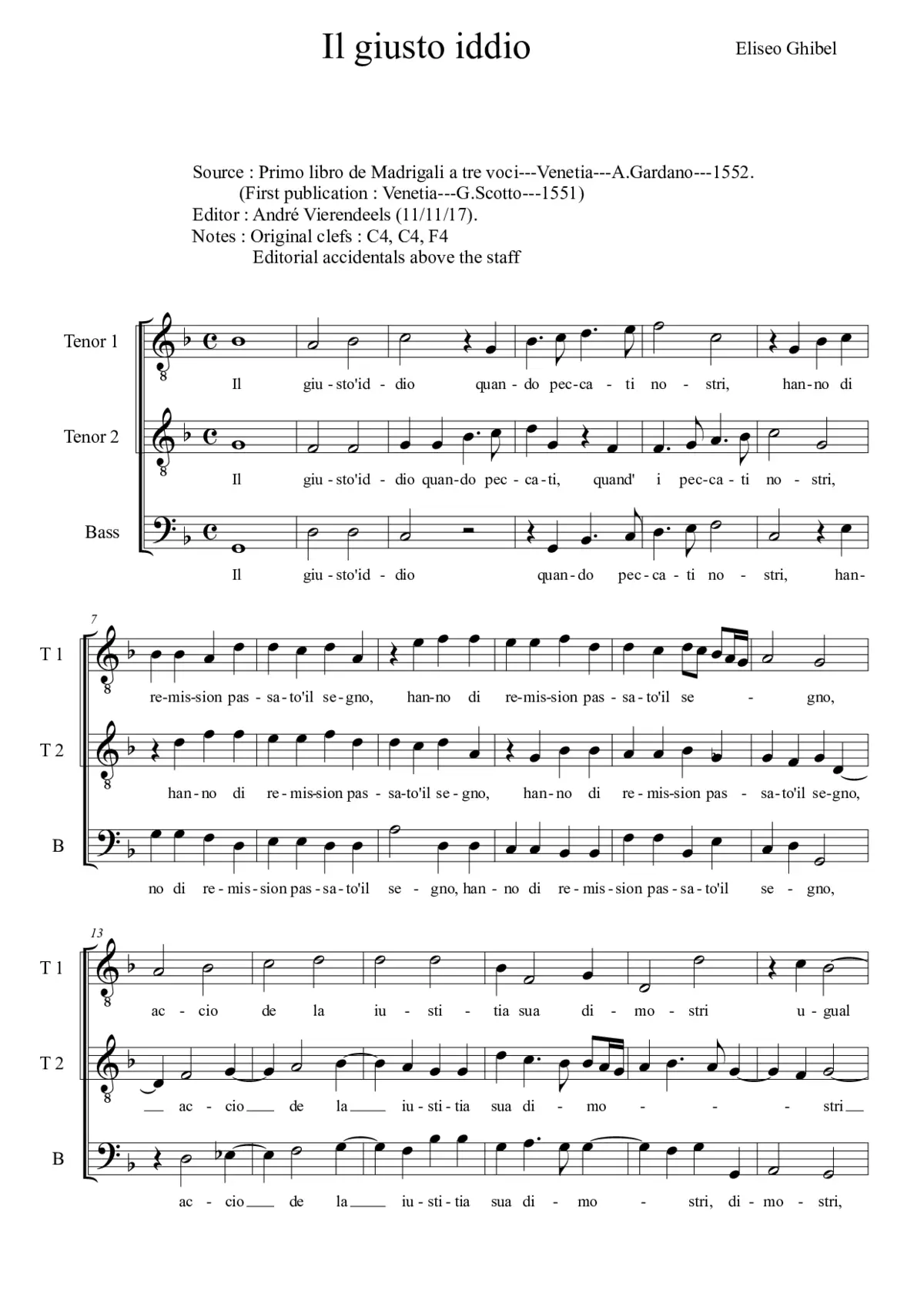Il giusto iddio - Page 1
