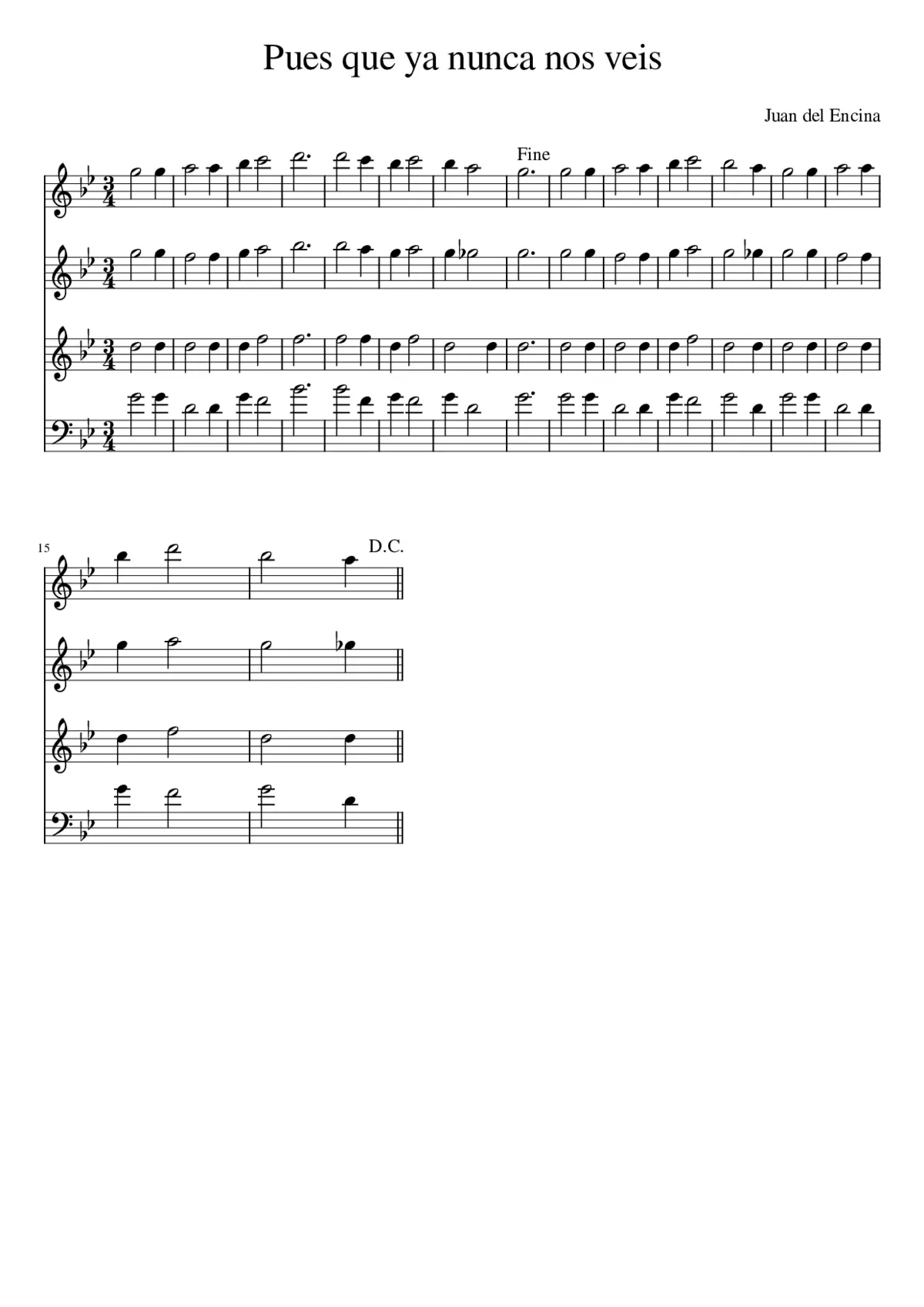 Pues que ya nunca nos veis - Page 1