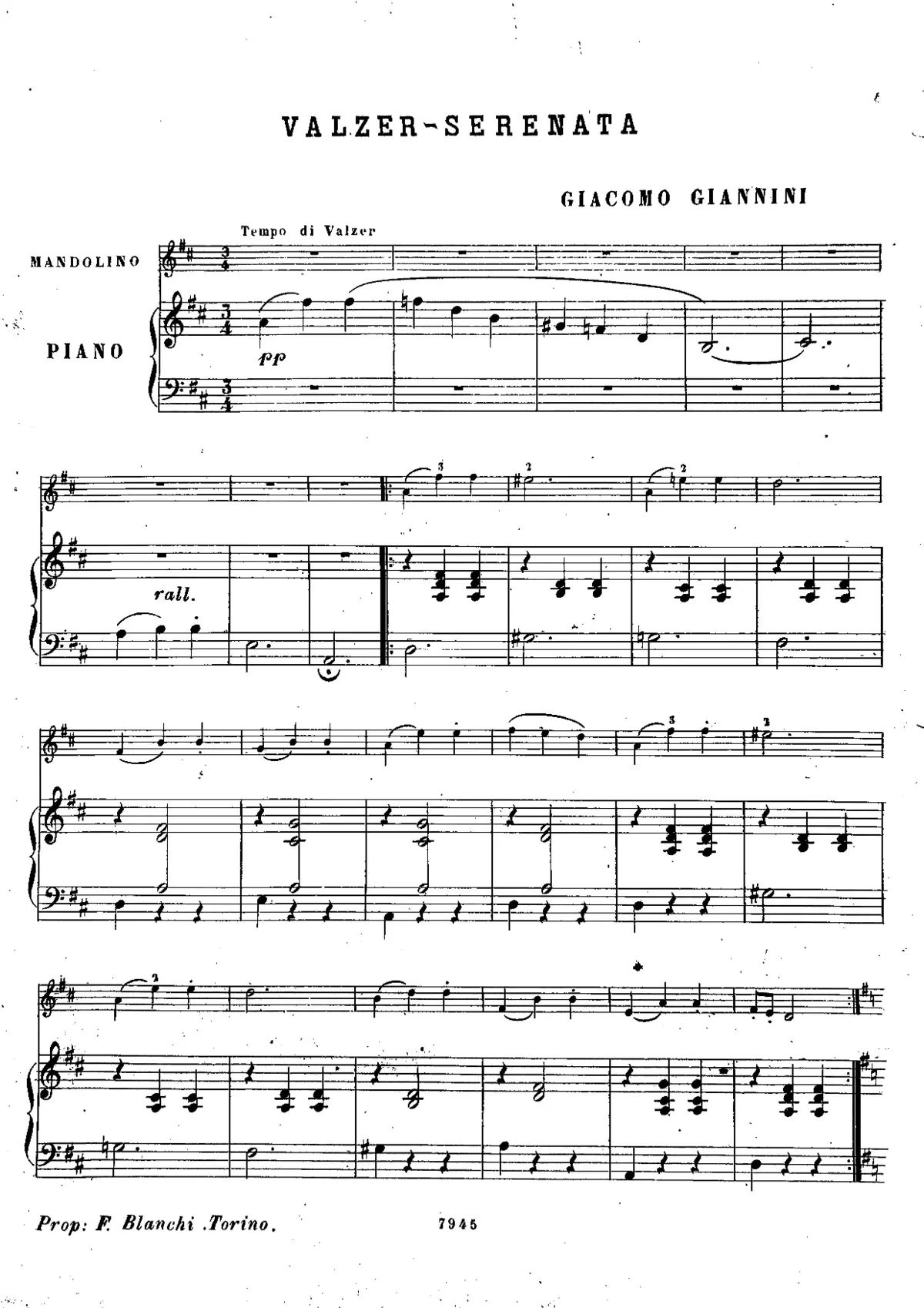 Valzer - Serenata - Page 1