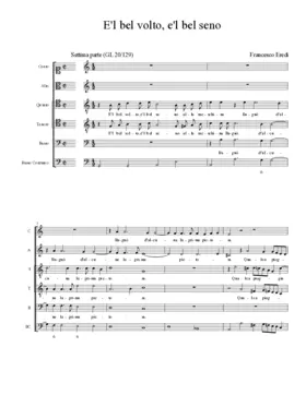 E'l bel volto, e'l bel seno