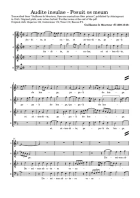 Audite insulae - Posuit os meum