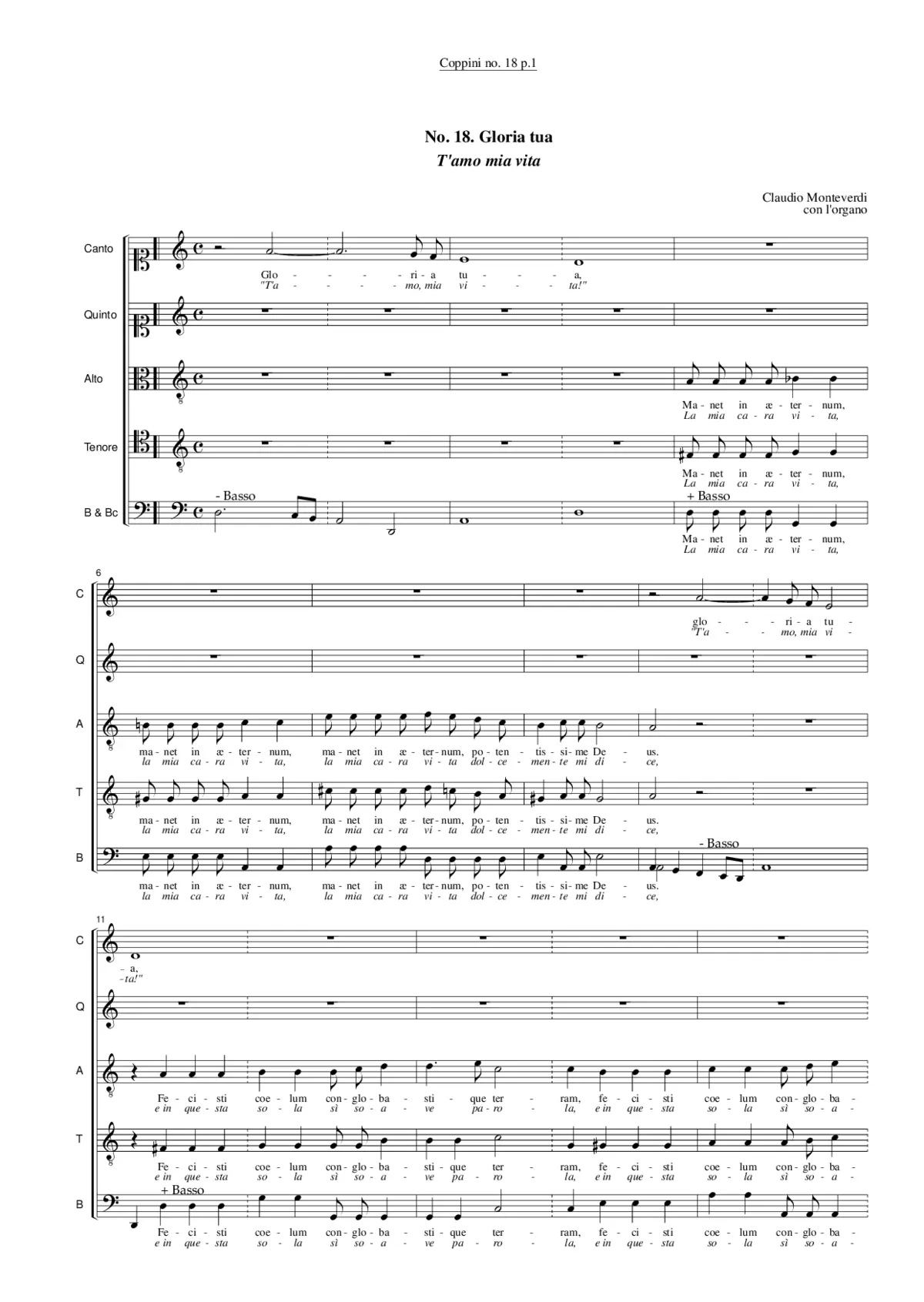 T'amo mia vita - Page 1