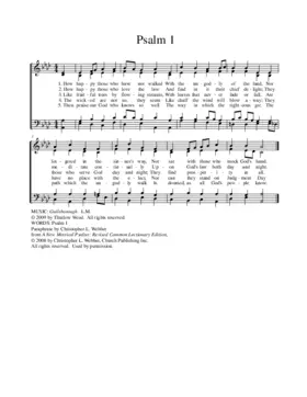 Psalm 1 (b)