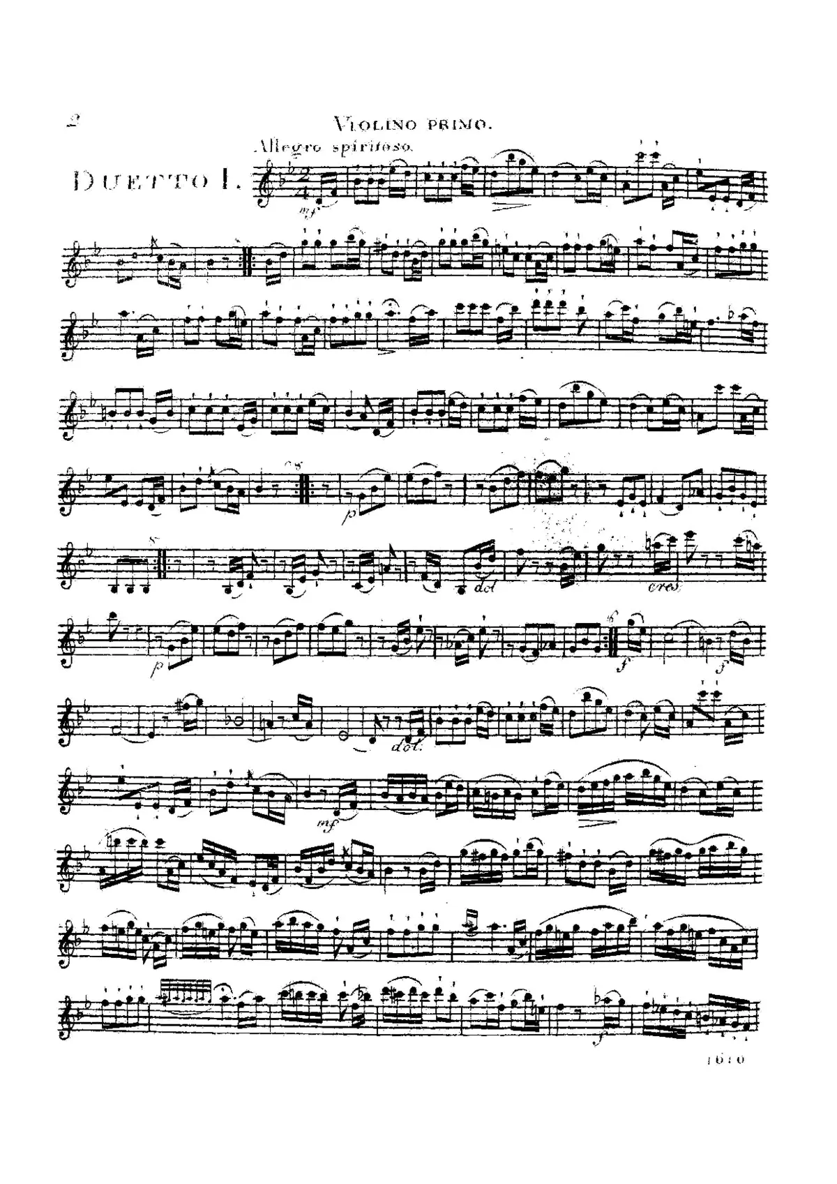 String Duo in B-flat major - Page 1