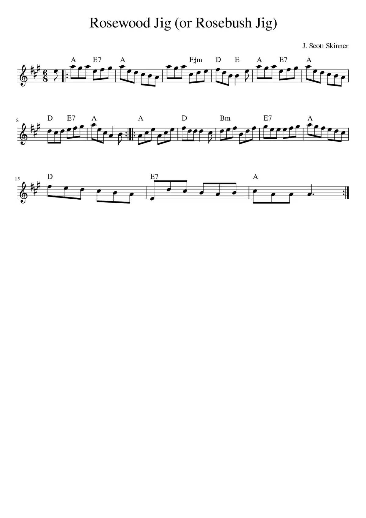 Rosewood Jig (or Rosebush Jig) - Page 1