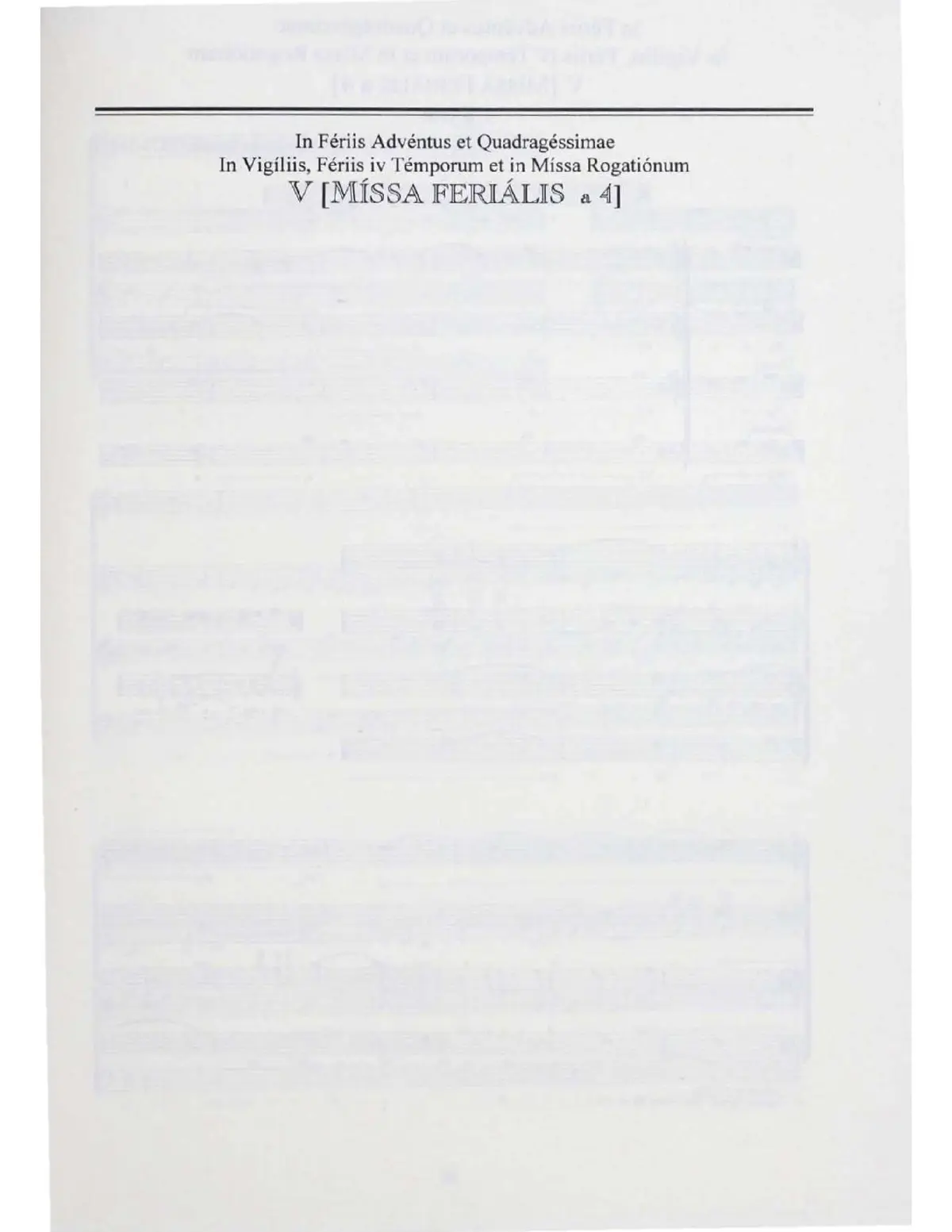 Missa Ferialis a 4 - Page 1