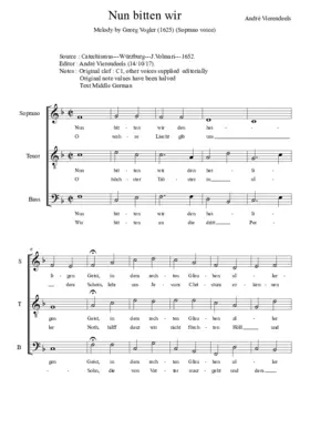 Nun bitten wir den heiligen Geist