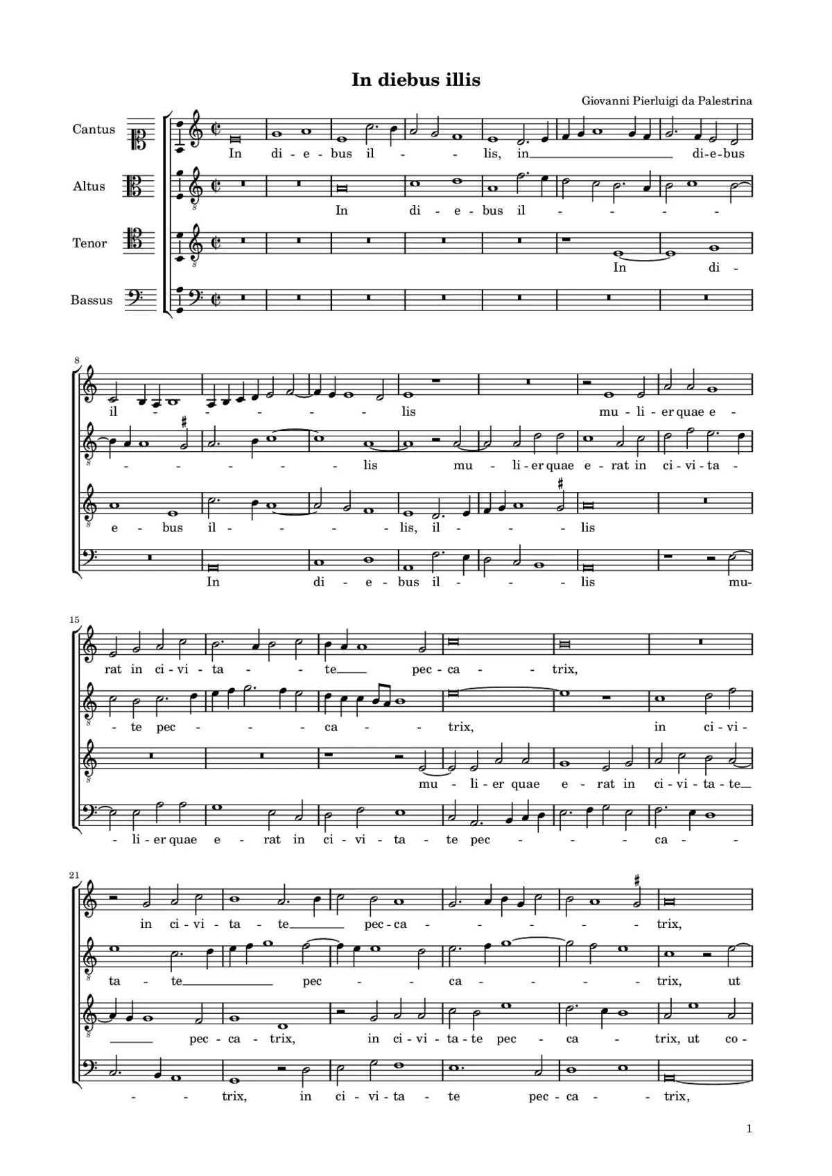 In diebus illis mulier - Page 1