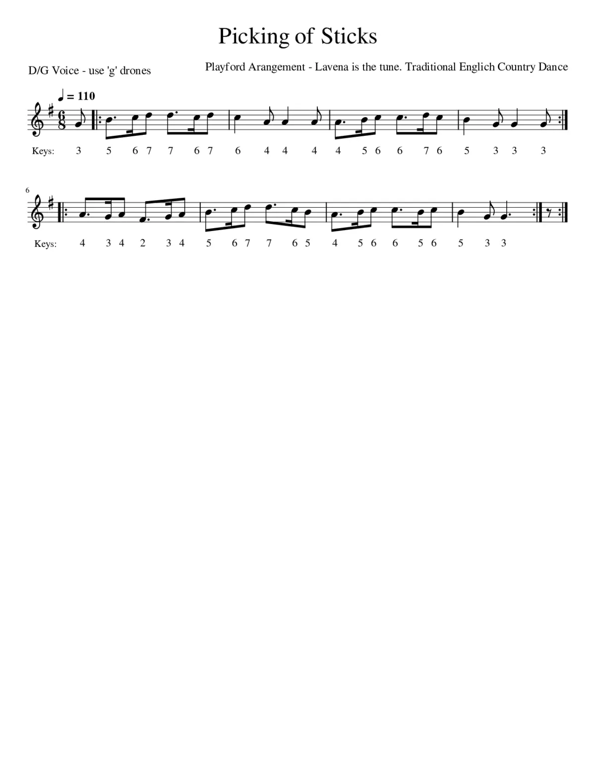 Picking of Sticks - Page 1