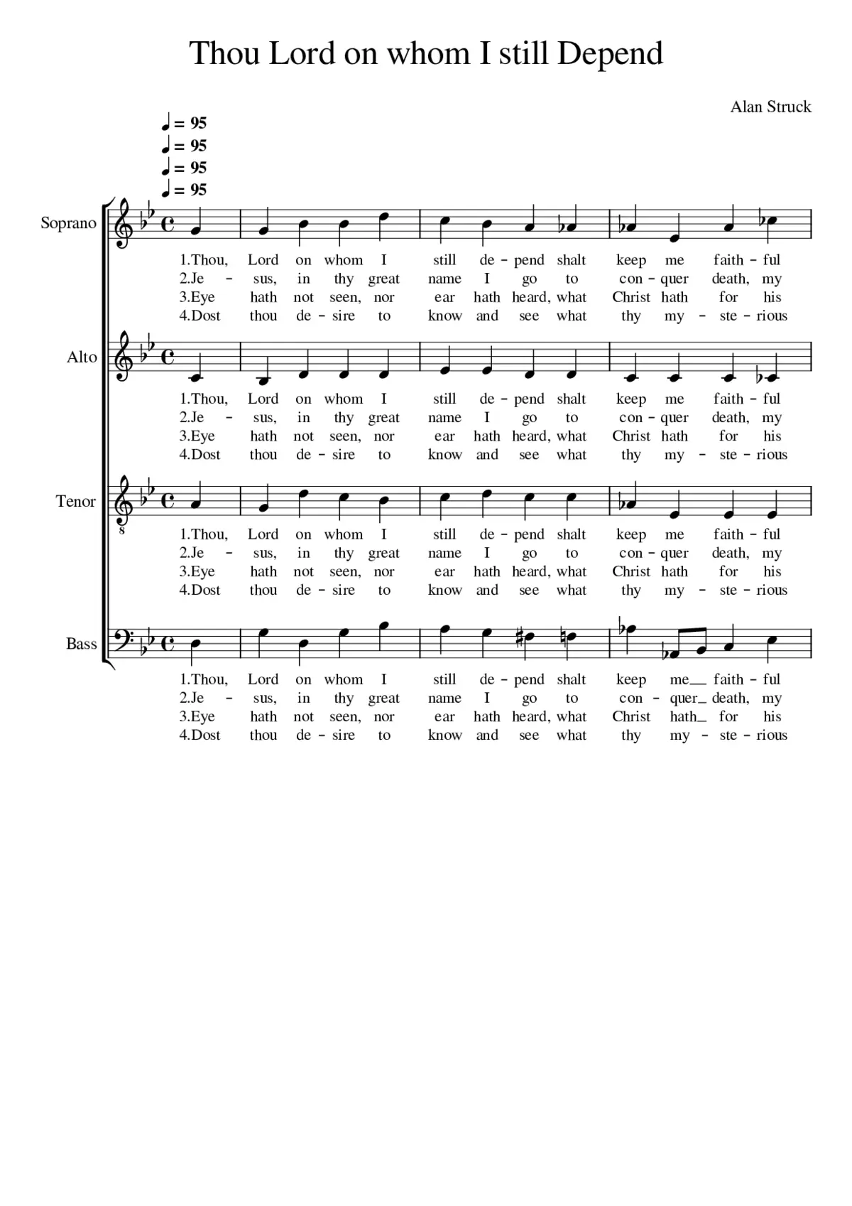 Thou Lord on whom I still depend - Page 1