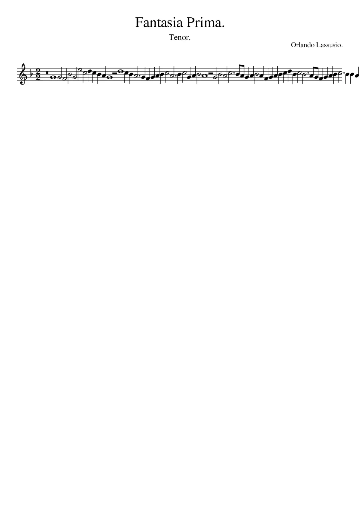 Fantasia Prima. - Page 1