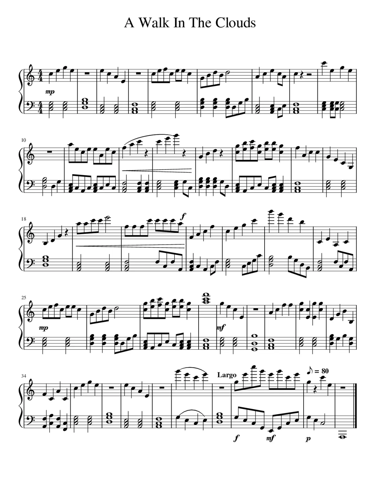 A Walk In The Clouds - Page 1