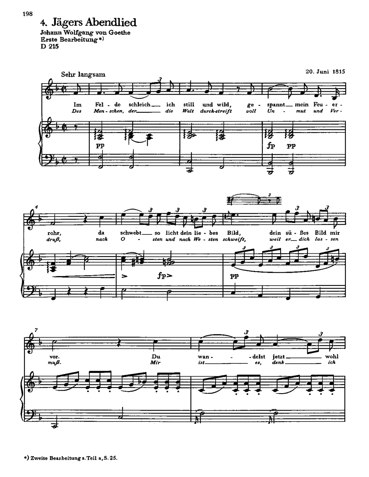 Jägers Abendlied - Page 1