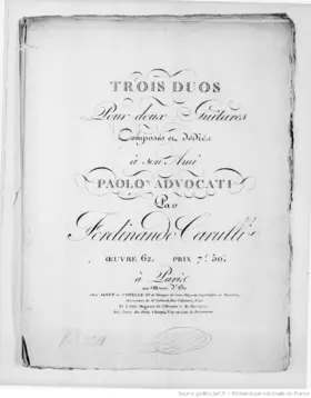 3 Duos pour deux Guitares